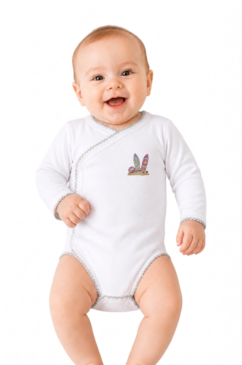 Body croisé personnalisé – Prénom brodé
