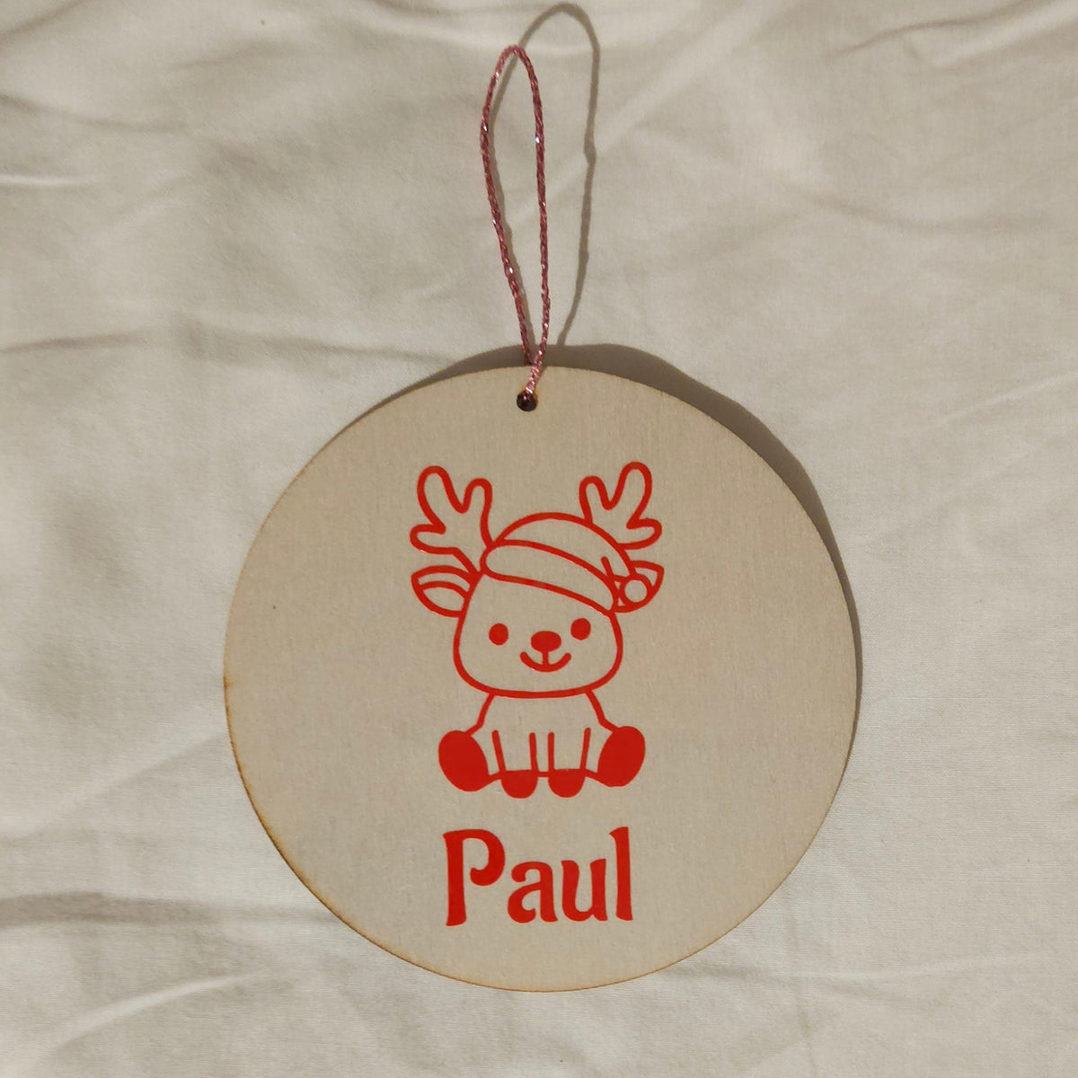 Boules de Noël en bois personnalisées 🎄