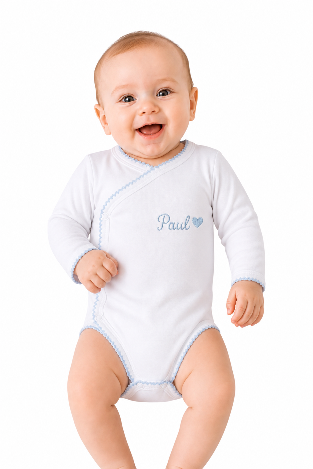 Body croisé personnalisé – Prénom brodé
