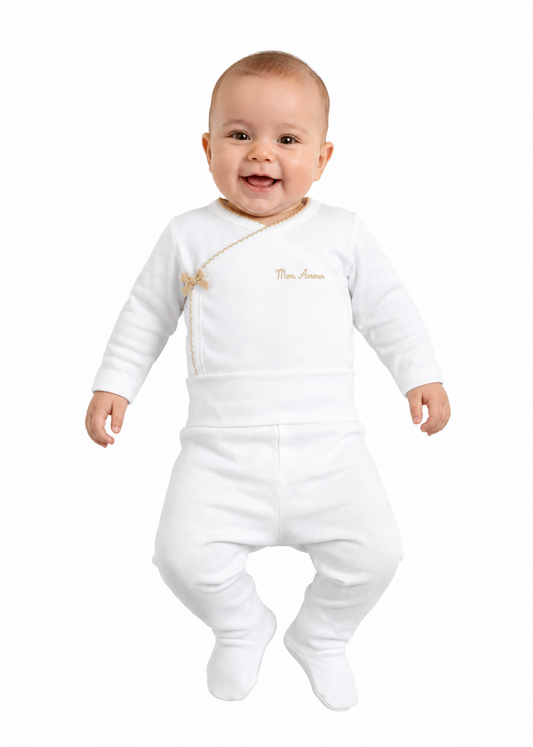 Body croisé personnalisé – Prénom brodé