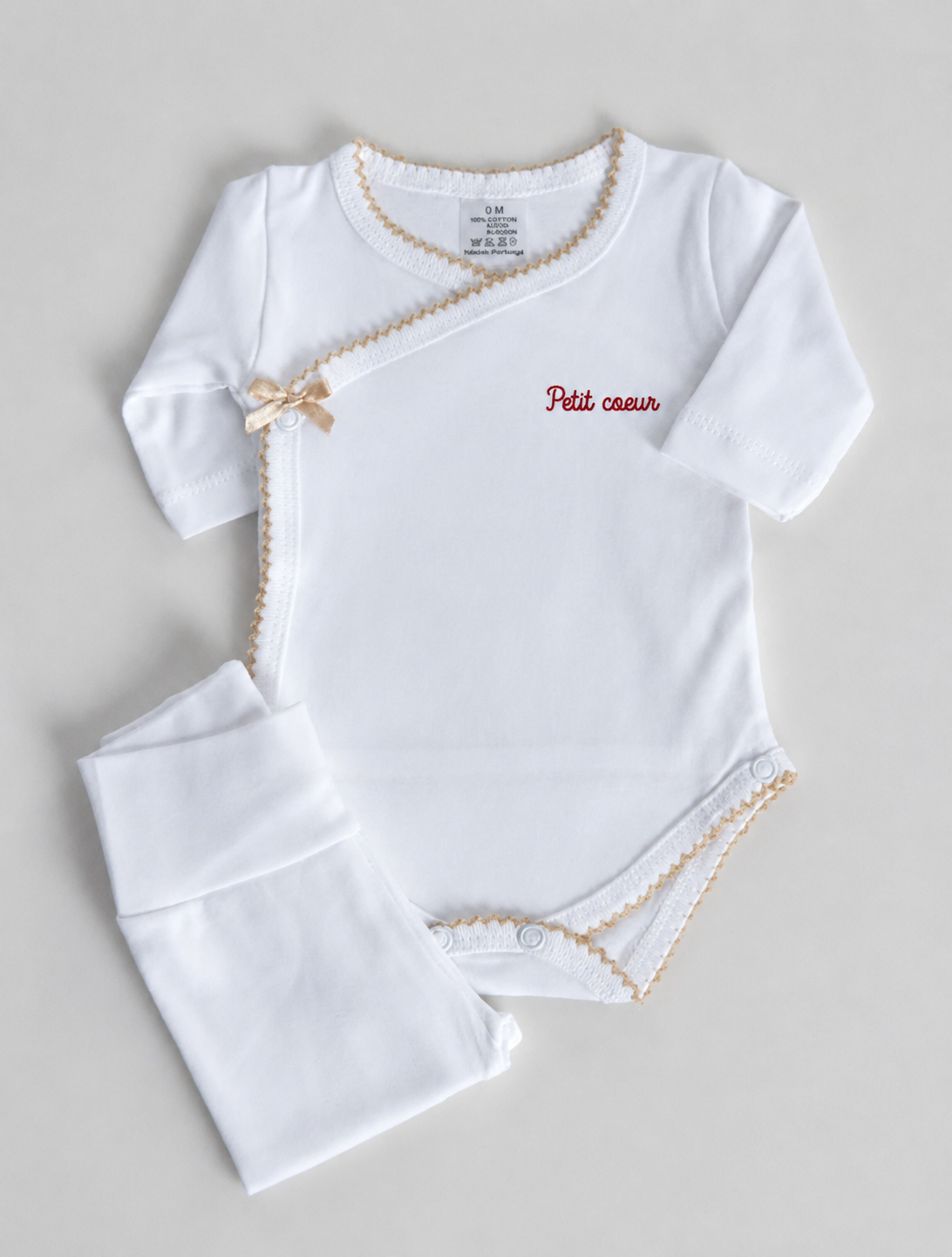 Body croisé personnalisé – Prénom brodé