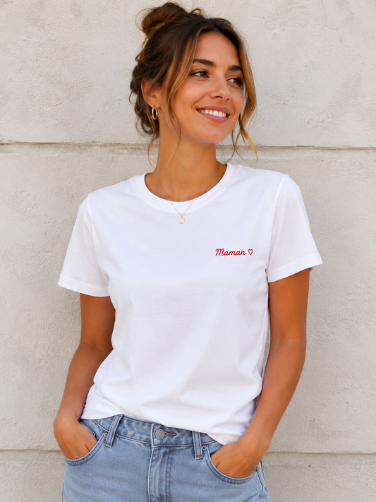 T-shirt blanc Femme personnalisé