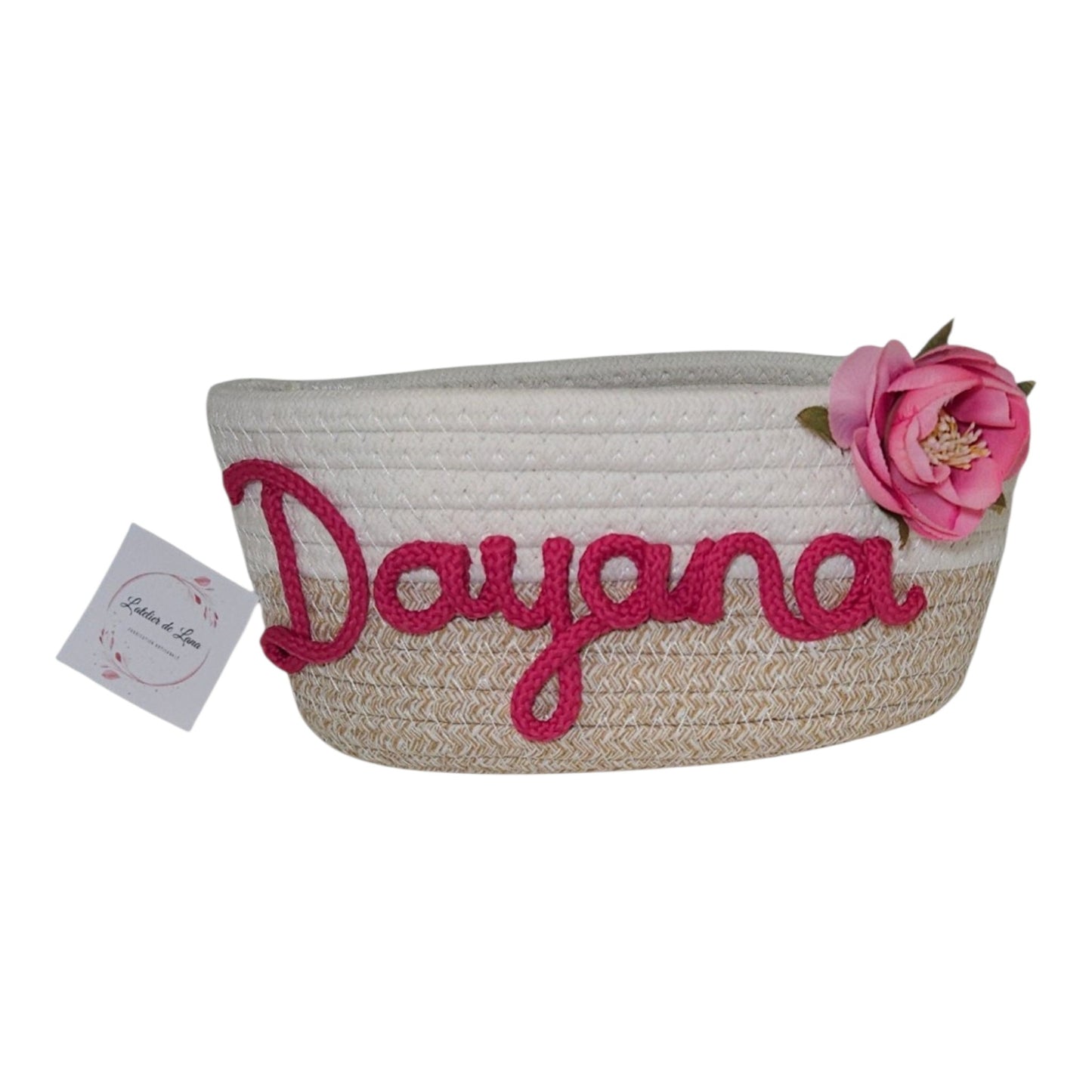 Panier ovale avec prénom