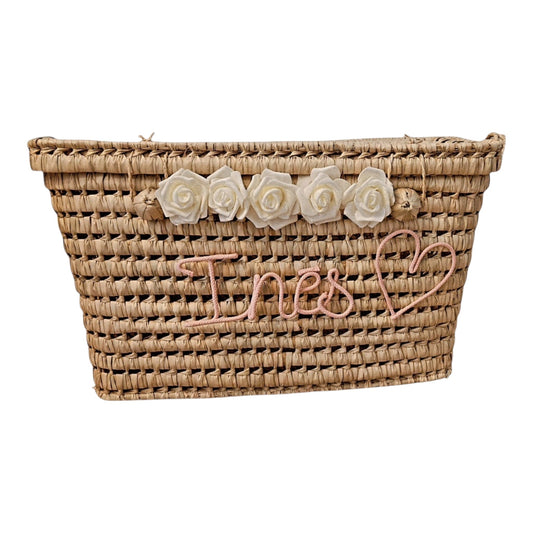 Malle personnalisée en feuille de Palmier 60cm