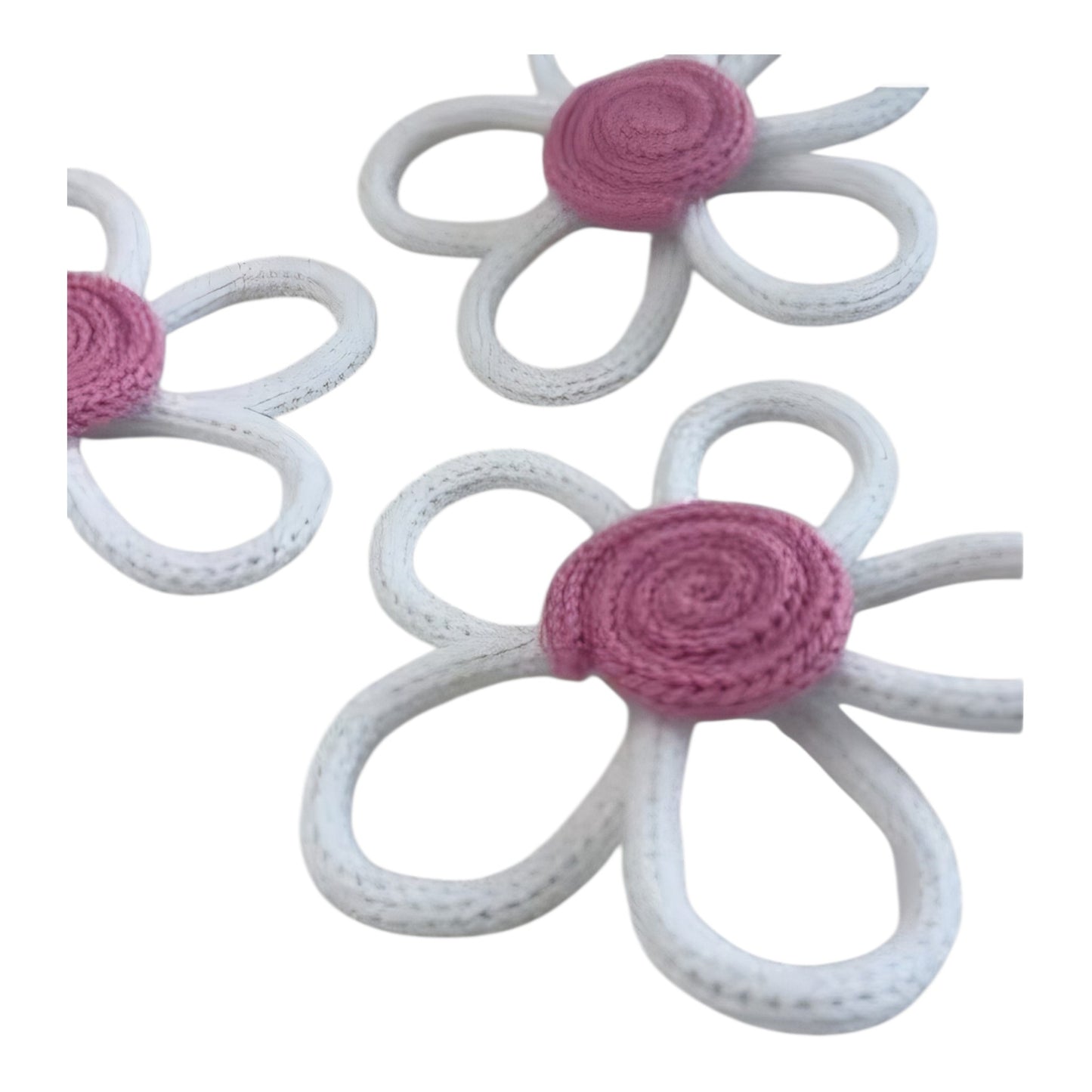 Fleurs en tricotin