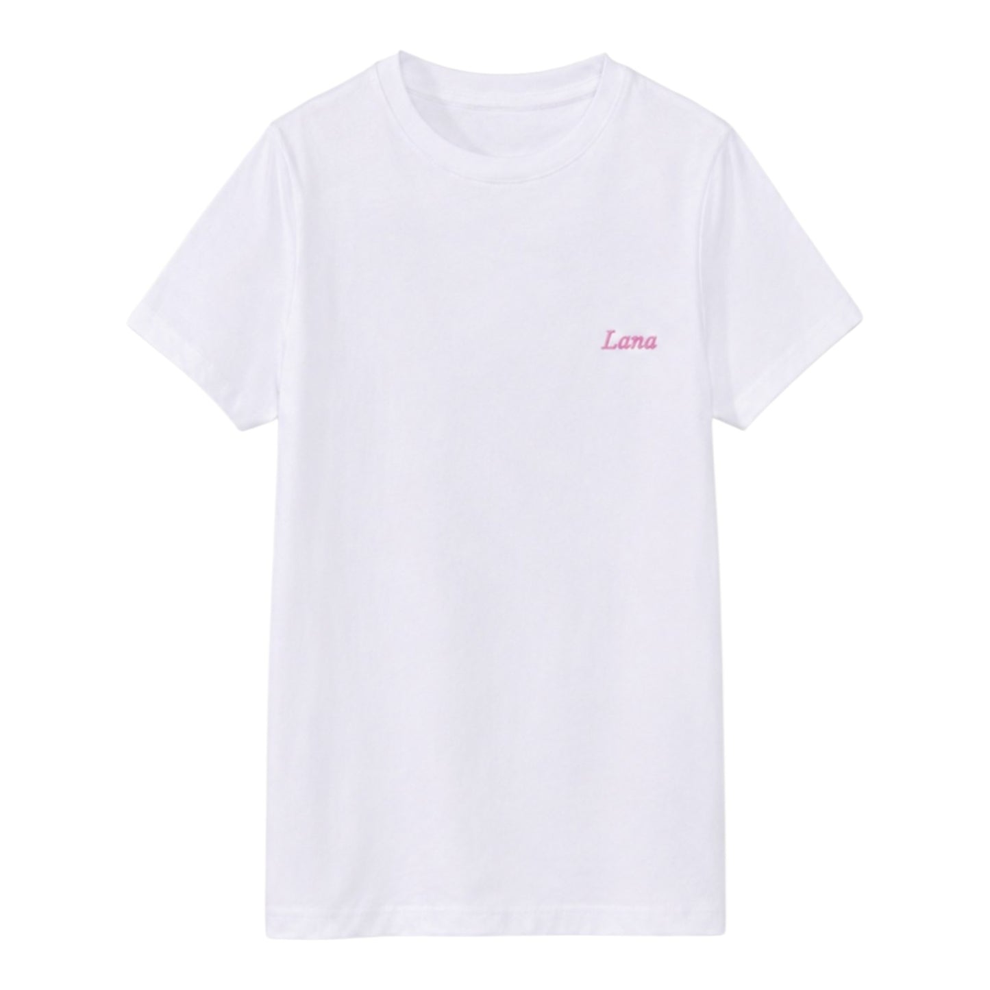 T-shirt enfant blanc personnalisé brodé