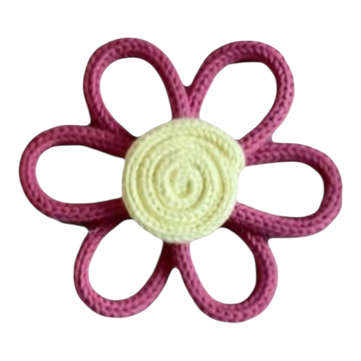 Fleurs en tricotin