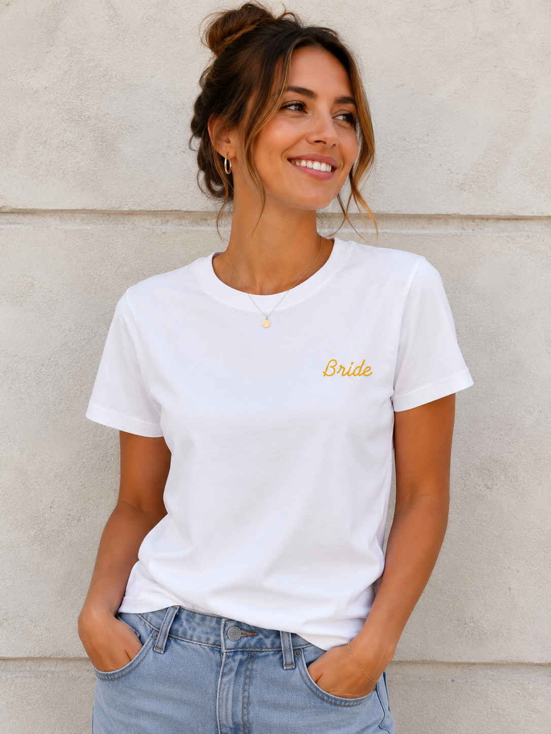 T-shirt blanc Femme personnalisé